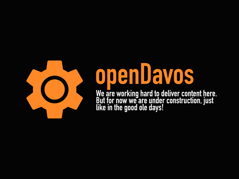 OpenDavos - Under Construction